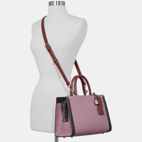 Limited Edition Coach Zoe Carryall Chalk Color Block Boutique Collectors Piece - Picture 8 of 8